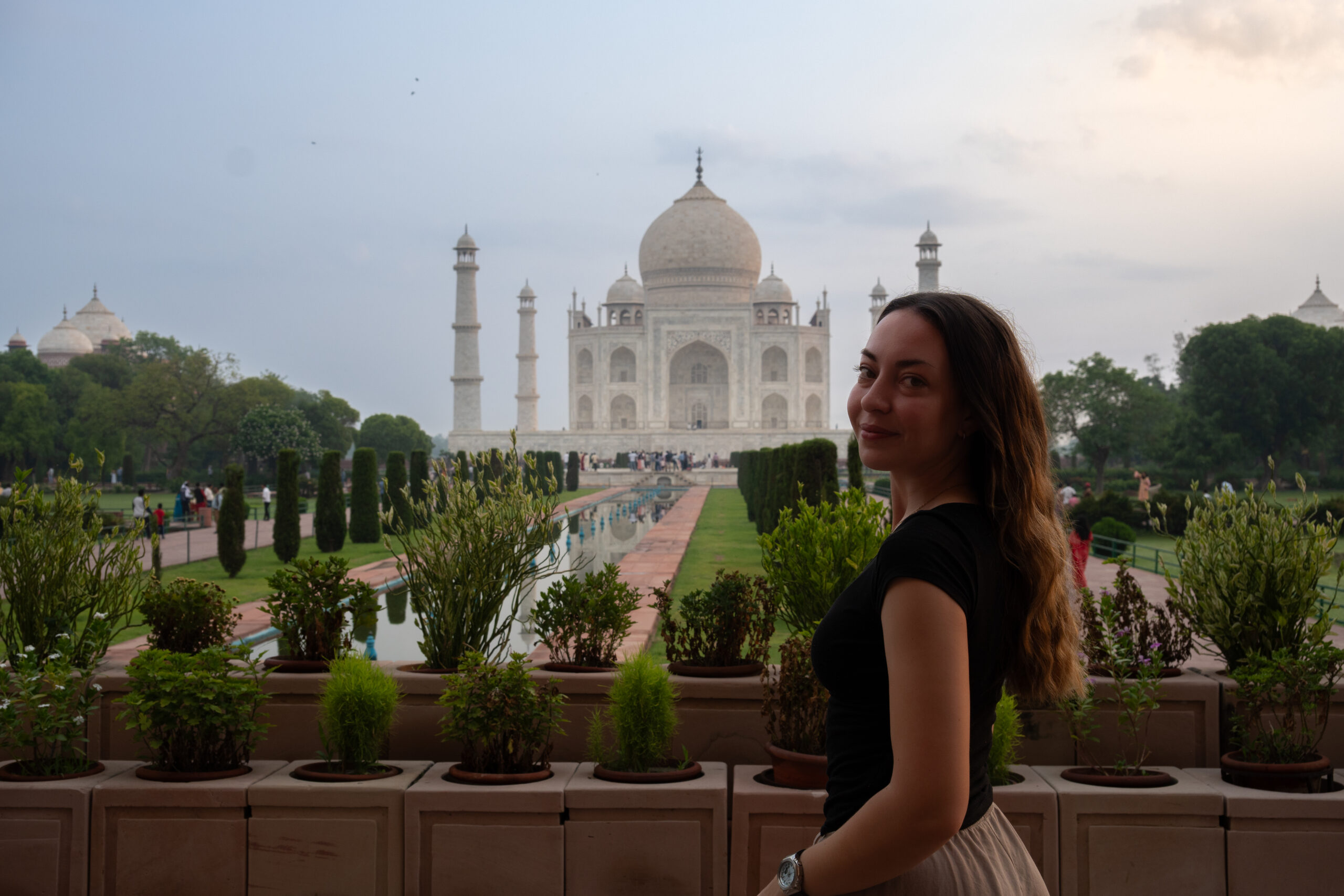 The beautiful World Wonder of India, the Taj Mahal in gorgeous morning lighting