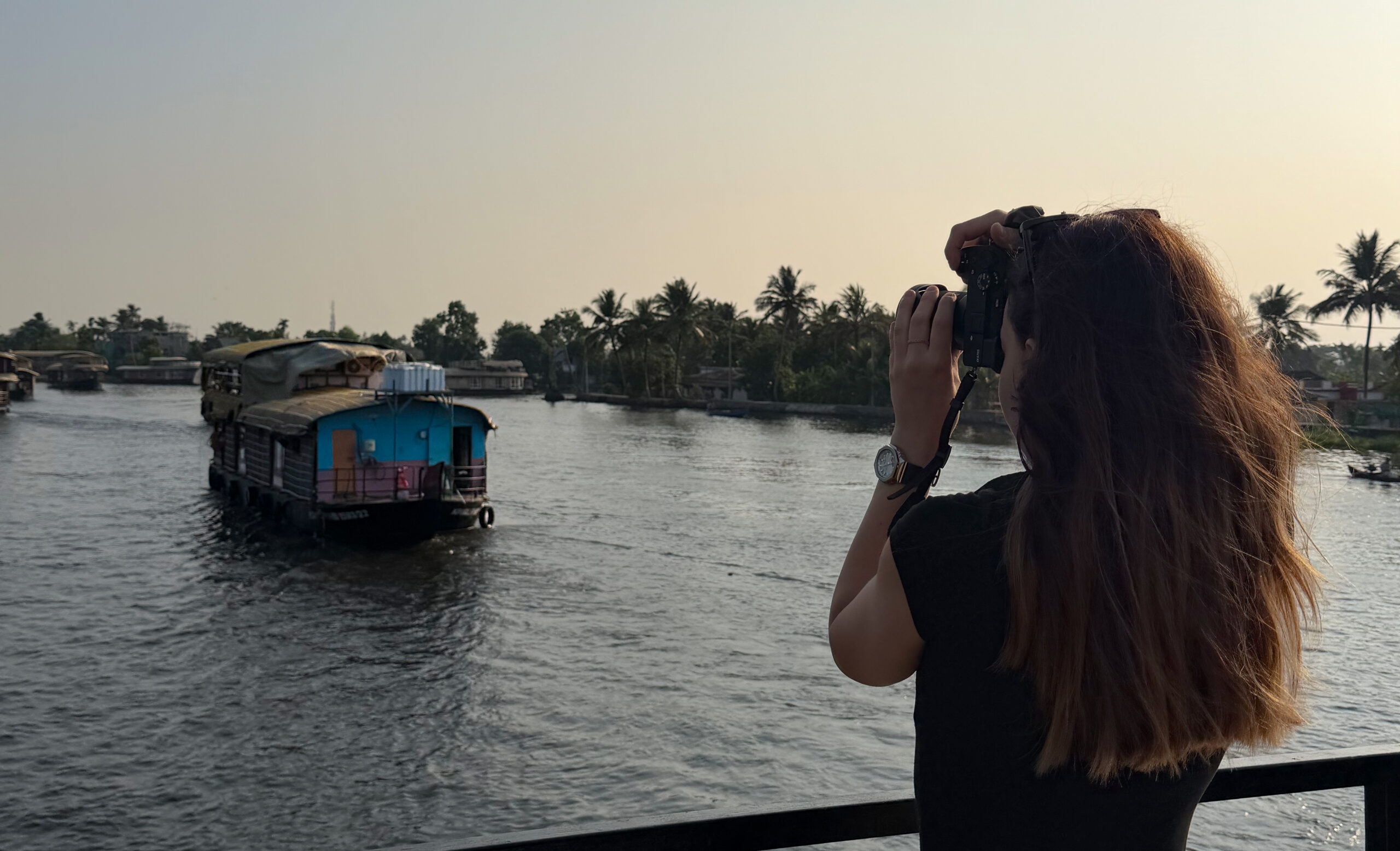 The houseboats on the backwaters of Alleppey, Kerala