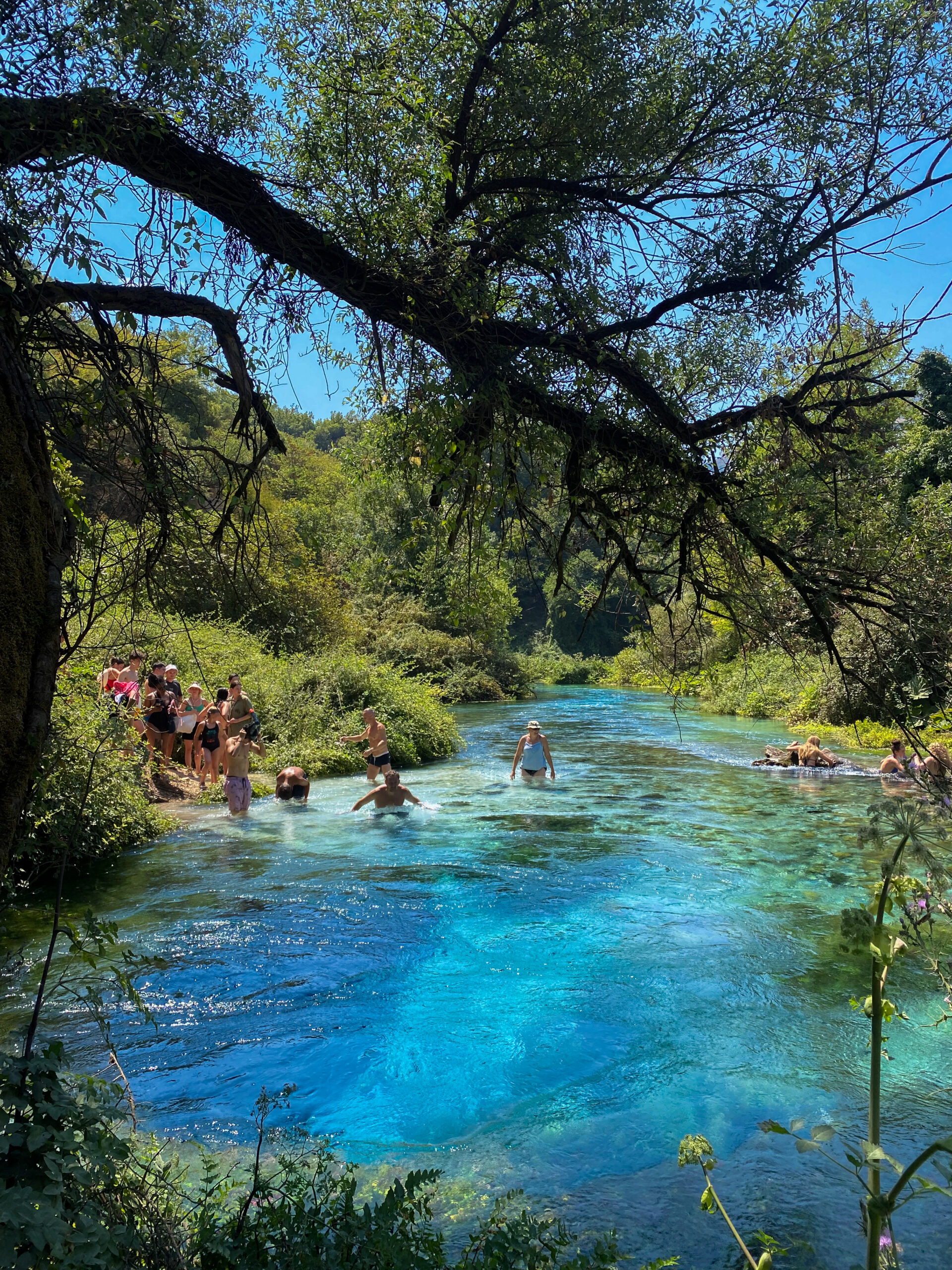 The natural beauty of the Blue Eye (Syri I Kalter) in Albania