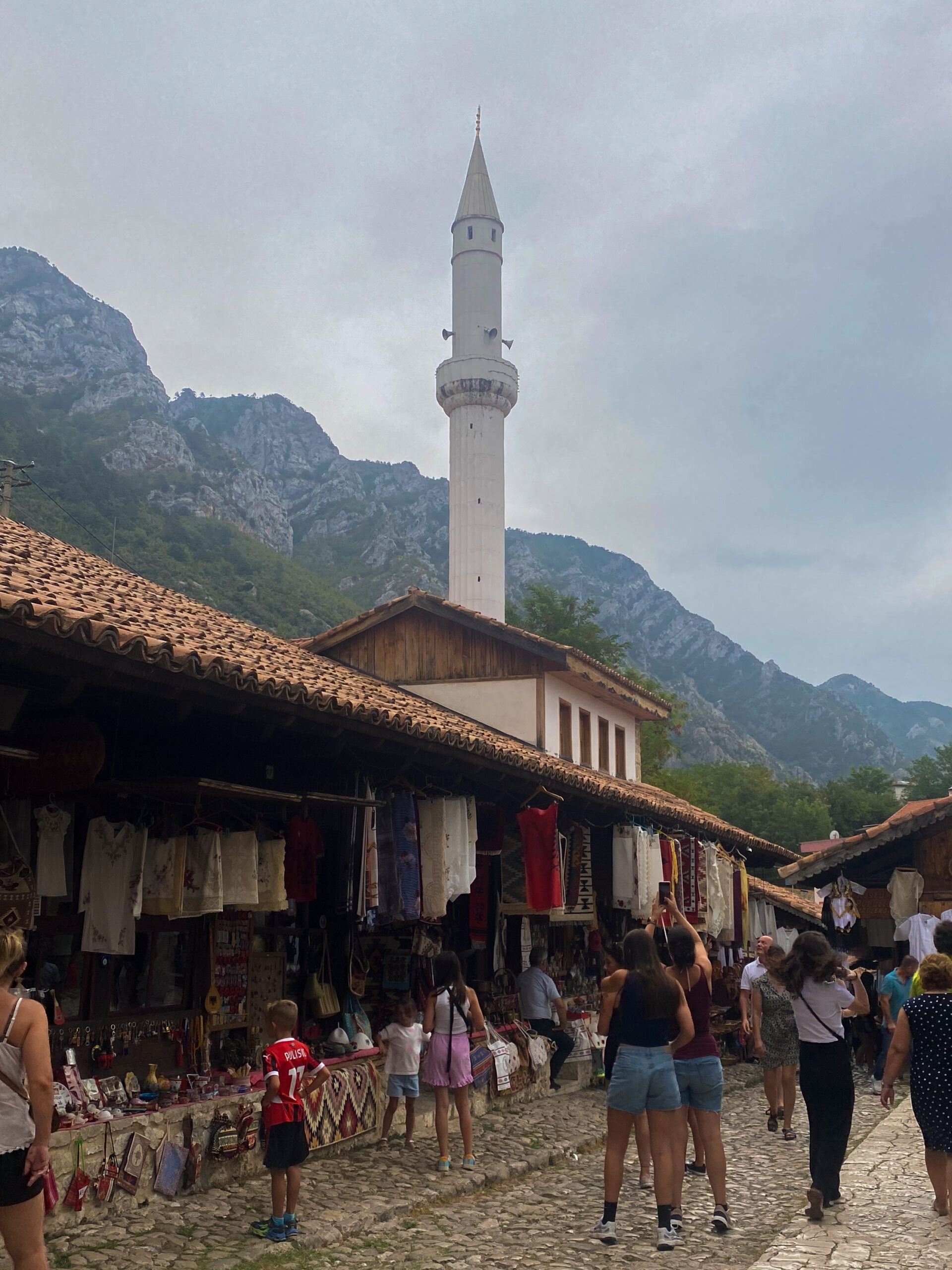 The gorgeous streets of the Old Bazaar in Kruja