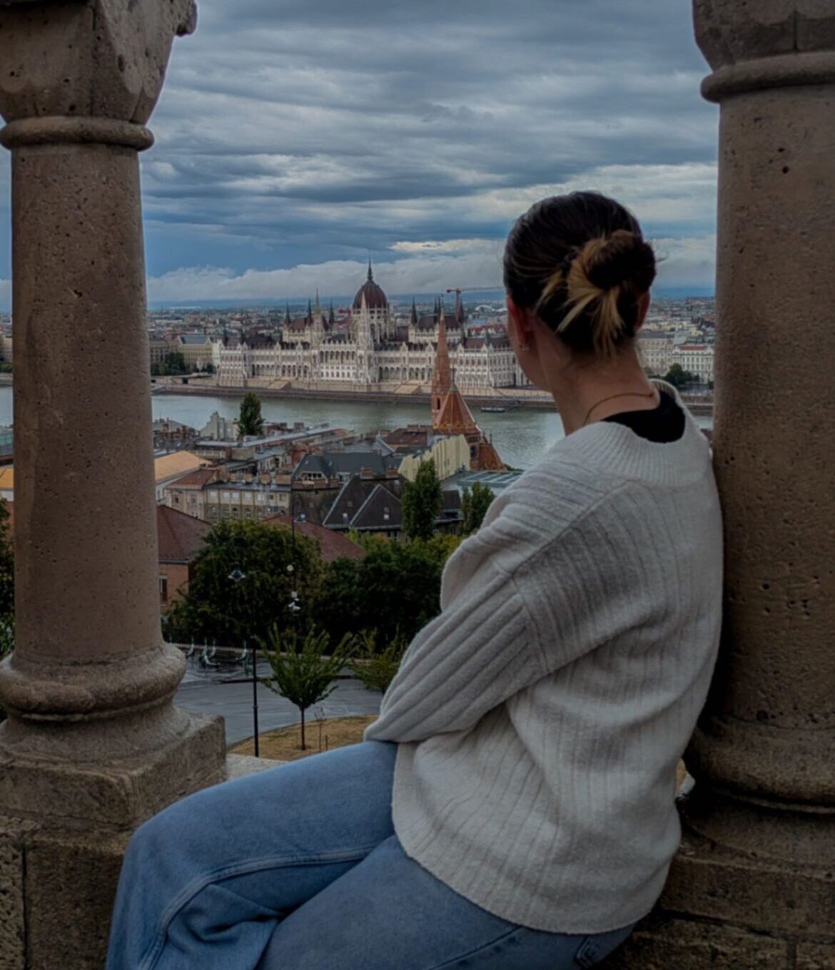 The impressive views of the Hungarian Parliament from Fisherman's Bastion