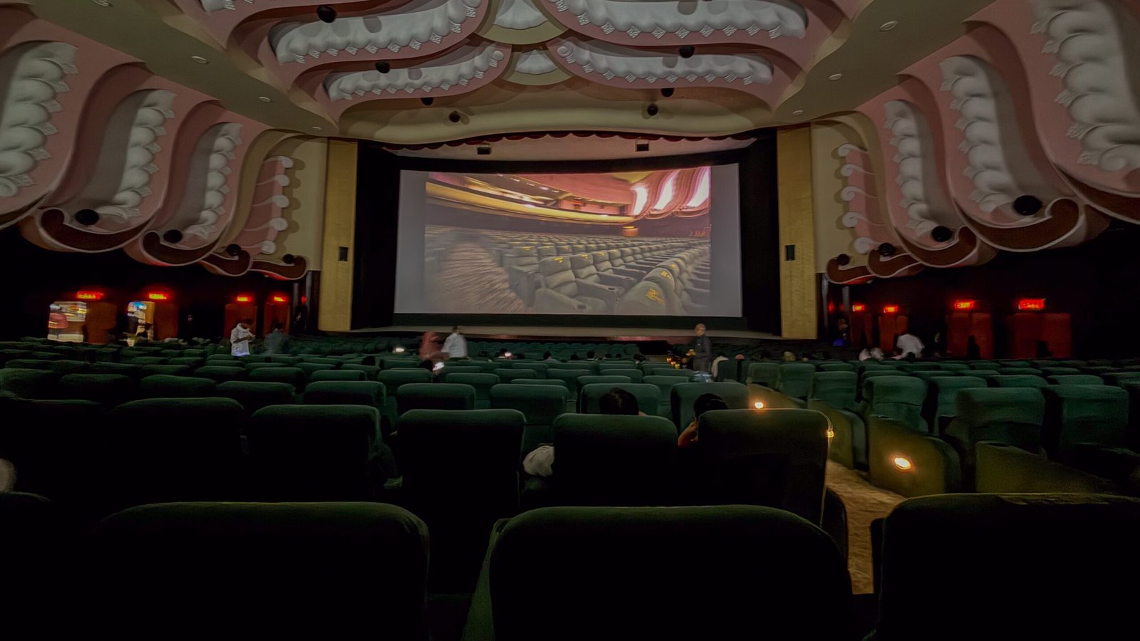 The inside of a cinema