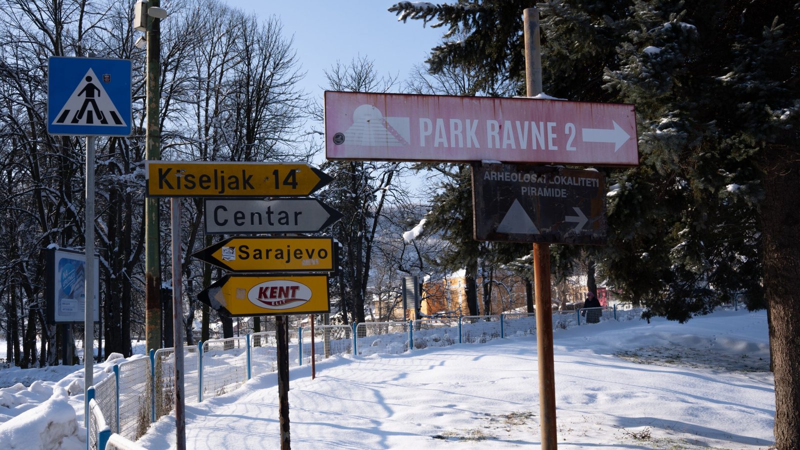 Signage in the town of Visoko