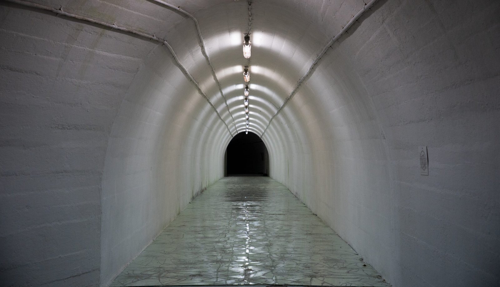 A long tunnel inside Tito's Bunker in Konjic - Bosnia and Herzegovina
