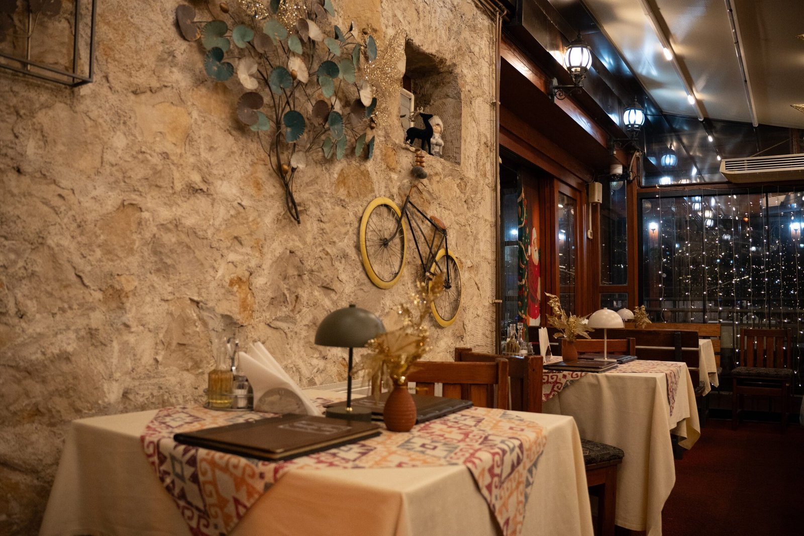 The inside of a traditional Bosnian restaurant